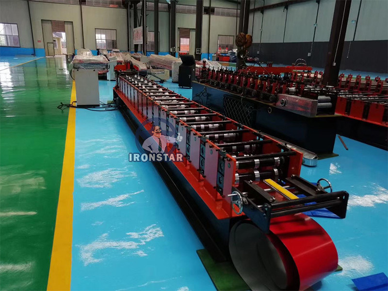 “ronstar Touch Screen PLC Automatic Valley Tray Ridge Cap Roll Forming Machine Metal Roof Capping Profile Making Equipment”
