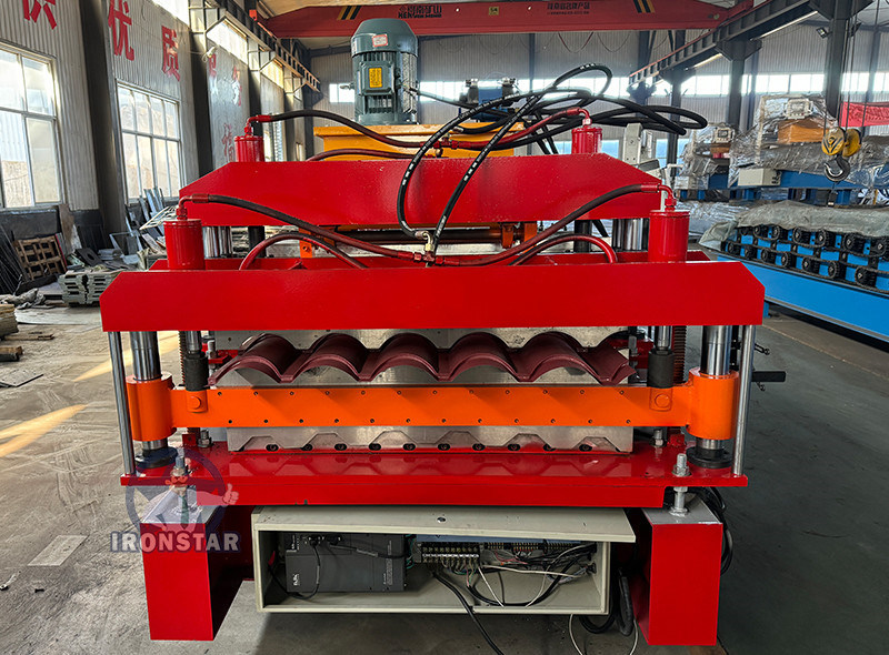 “2 In 1 Double Layer Roll Forming Machine For 6 Rib Trapezoidal Roof Sheet And 5 Rib Bamboo Glazed Tile Fully Automatic Color Steel Roof Panel Production Equipment For Construction”
