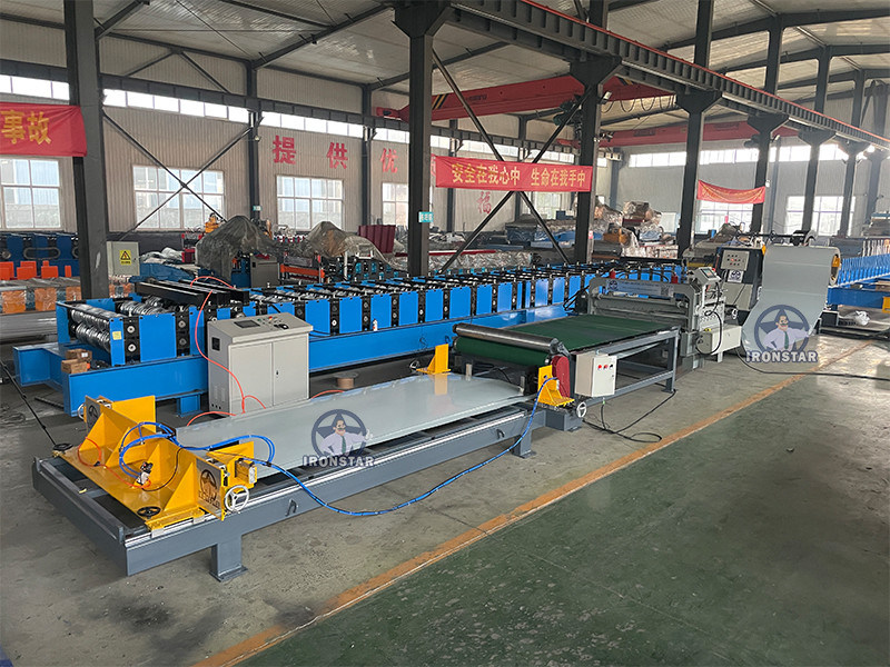 “Ironstar New 2026 Automatic Cut to Length Line Decoiler Transport Auto Stacker Machine for Galvanized PPGI Steel Coil”