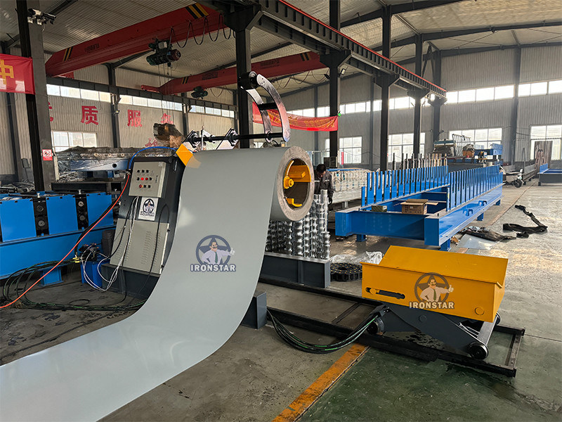 “Ironstar Automatic Decoiler Cut to Length Transport Auto Stacker Whole Line Machine for Galvanized Steel PPGI Coil”