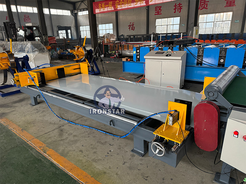 “Ironstar New 2026 Automatic Cut to Length Line Decoiler Transport Auto Stacker Machine for Galvanized PPGI Steel Coil”
