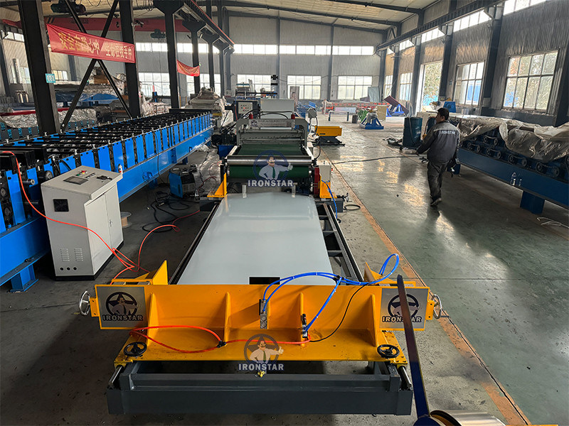 “Ironstar New 2026 Automatic Cut to Length Line Decoiler Transport Auto Stacker Machine for Galvanized PPGI Steel Coil”