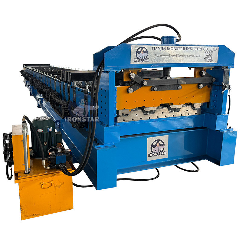 “1000mm Metal Decking Floor Roll Forming Machine Popular In Ecuador Floor Deck Roll Forming Machine Galvanized Steel Metal Deck Profile Making Machinery”