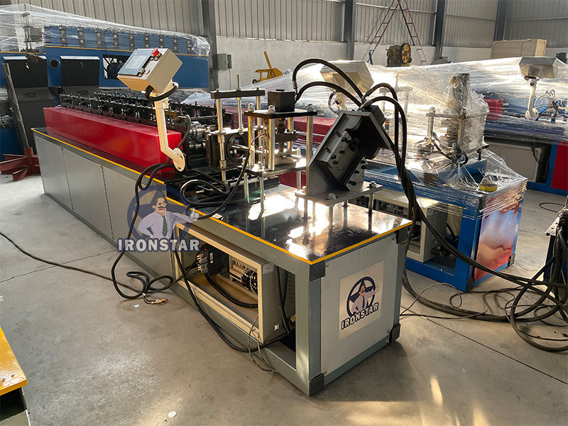 “US Standard Punching Holes Omega Profile Roll Forming Machine Top Hat Purlin Roll Forming Machine With Hole Punching Function US Specification Omega Profile Top Hat Roll Forming Machine ”