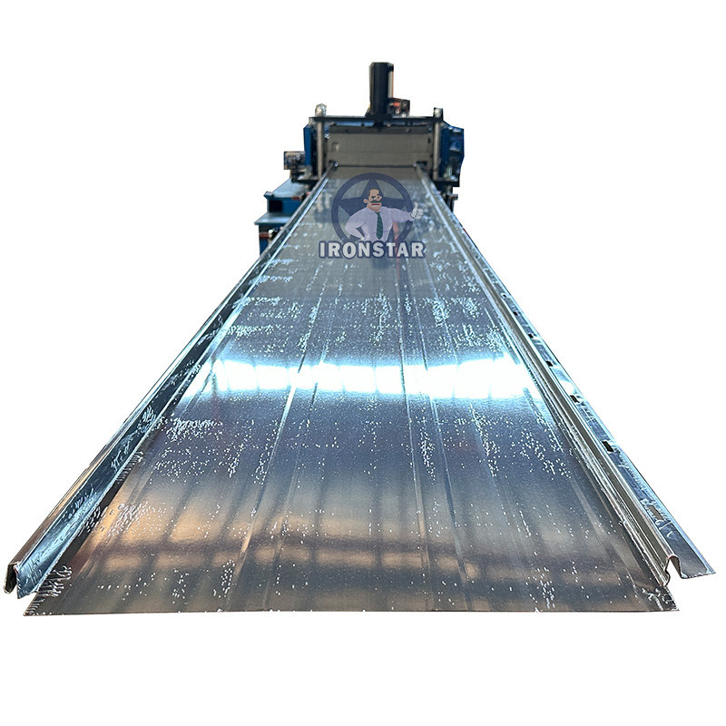 “Canada Popular North America Standard Snap Lock Standing Seam Roll Forming Machine Portable KR18 KR24 Self Lock Metal Roof Wall Panel Cold Roll Form Equipment With PLC Control”