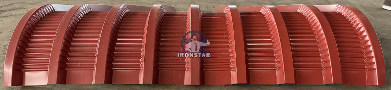 “Hot Sale In South Africa IBR Crimping Roof Sheet Roll Forming Machine With Complete Working Video Automatic 686 Trapezoidal Metal Roof Panel Making Machine For Factory Warehouse”