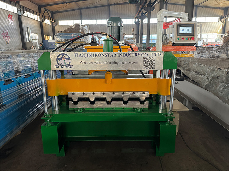 “Hot Sale In South Africa IBR Crimping Roof Sheet Roll Forming Machine With Complete Working Video Automatic 686 Trapezoidal Metal Roof Panel Making Machine For Factory Warehouse”