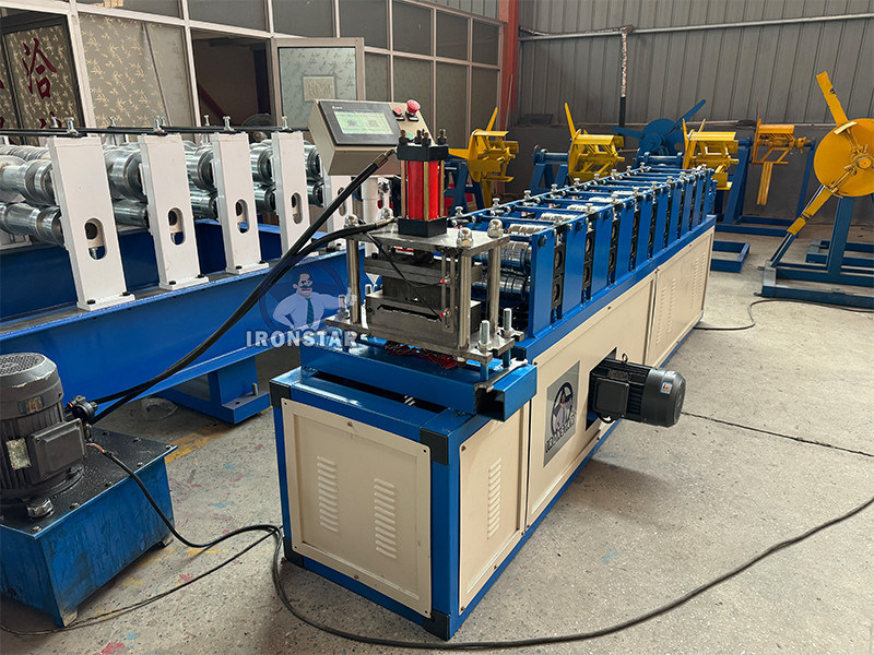 “174mm Metal Fence Post Roll Forming Machine Popular In Miami USA Fence Roll Forming Machine Fence Panel Making Machinery Full Set Fence Production Equipment”