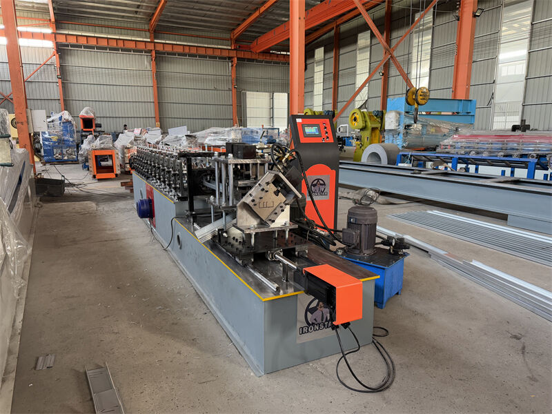 “China Factory 49mm 69mm Two Sizes 2 In 1 Double Rows Stud Roll Forming Machine Servo Driving Drywall Profile Forming Machine”